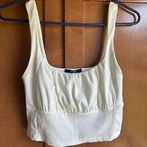 Asos White/ Cream Corset Tank